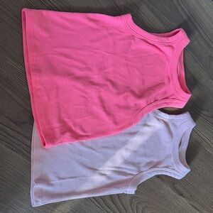 btween Kids Tank Tops- Neon/ Light Pink